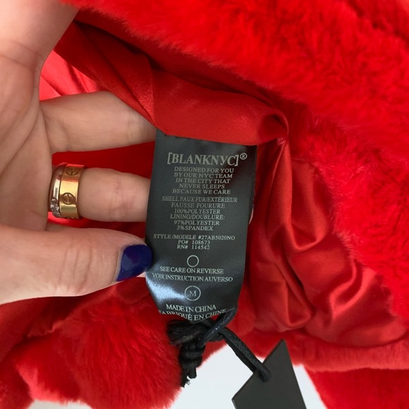 BlankNYC Faux Fur Open Front Jacket - Picture 6 of 7